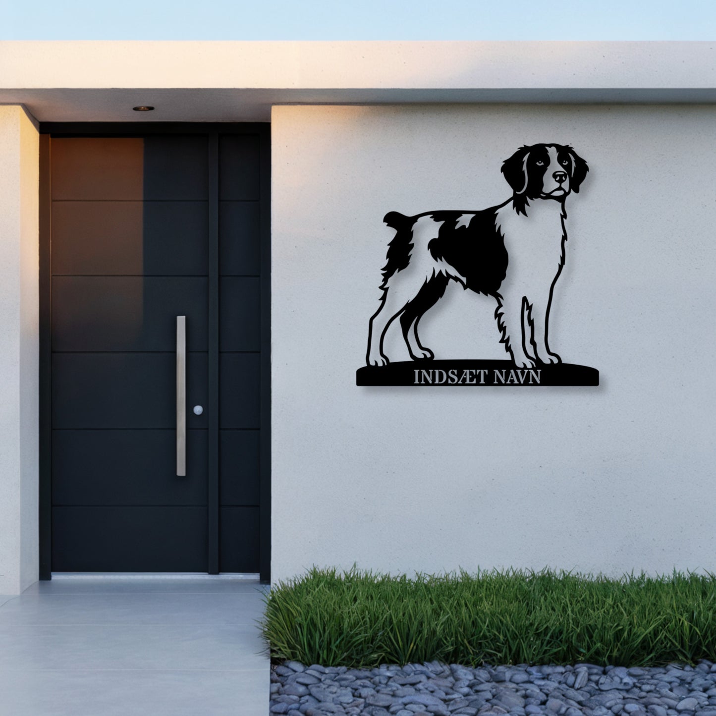 Breton hundemetalskilt med personlig tekst