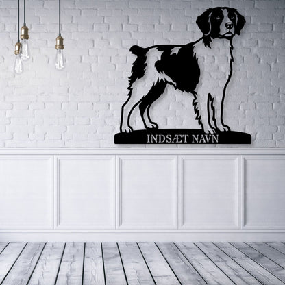 Breton hundemetalskilt med personlig tekst