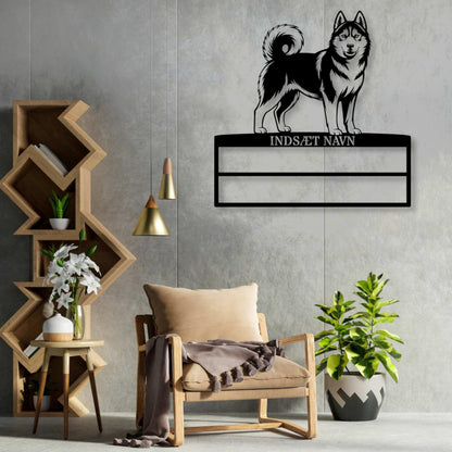Siberian Husky rosette navneskilt