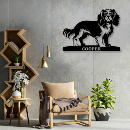 Personlig Cavalier King Charles metalskilt navneskilt