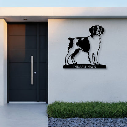 Breton hundemetalskilt med personlig tekst
