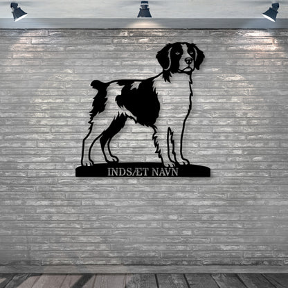 Breton hundemetalskilt med personlig tekst
