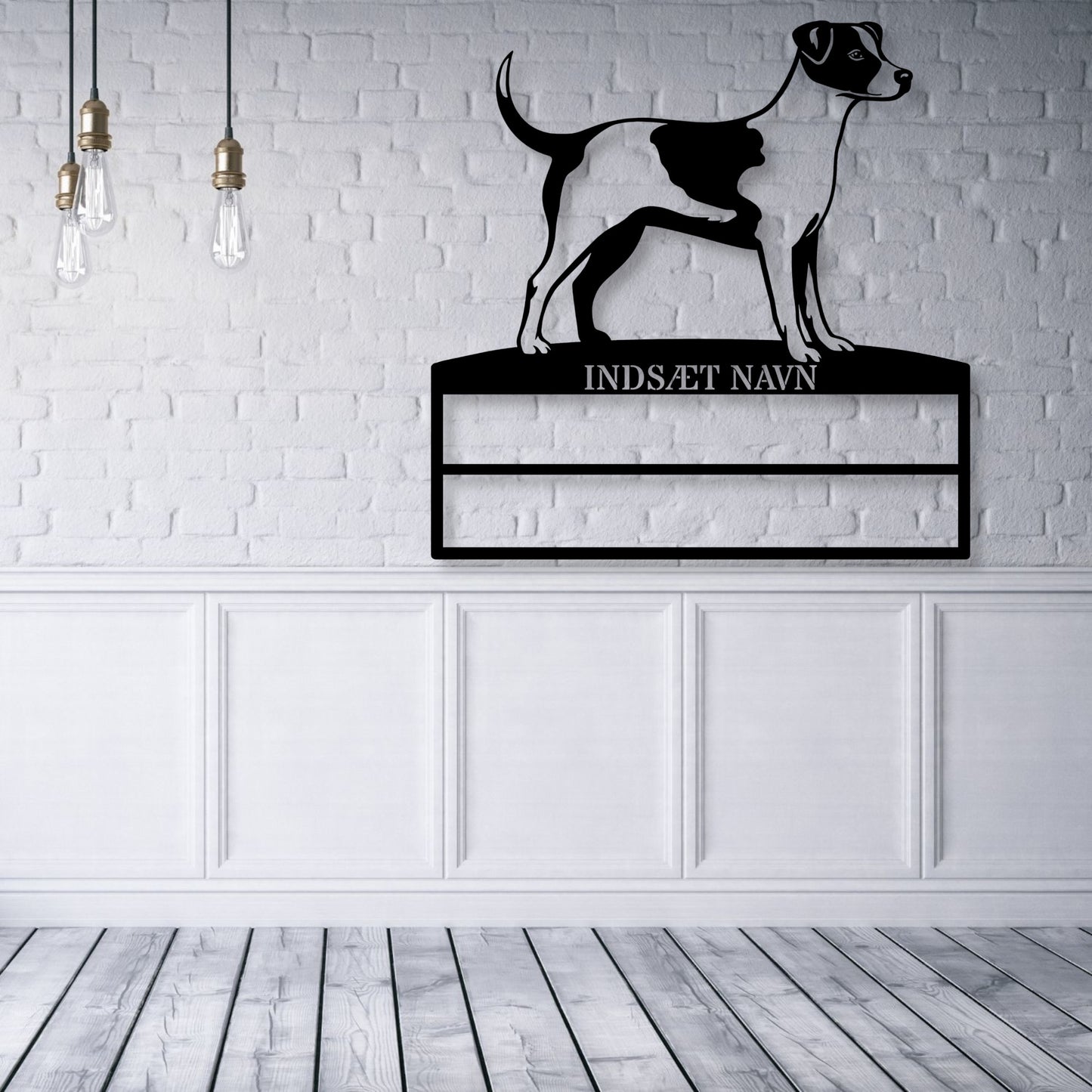 Dansk-Svensk Gårdhund rosette navneskilt.