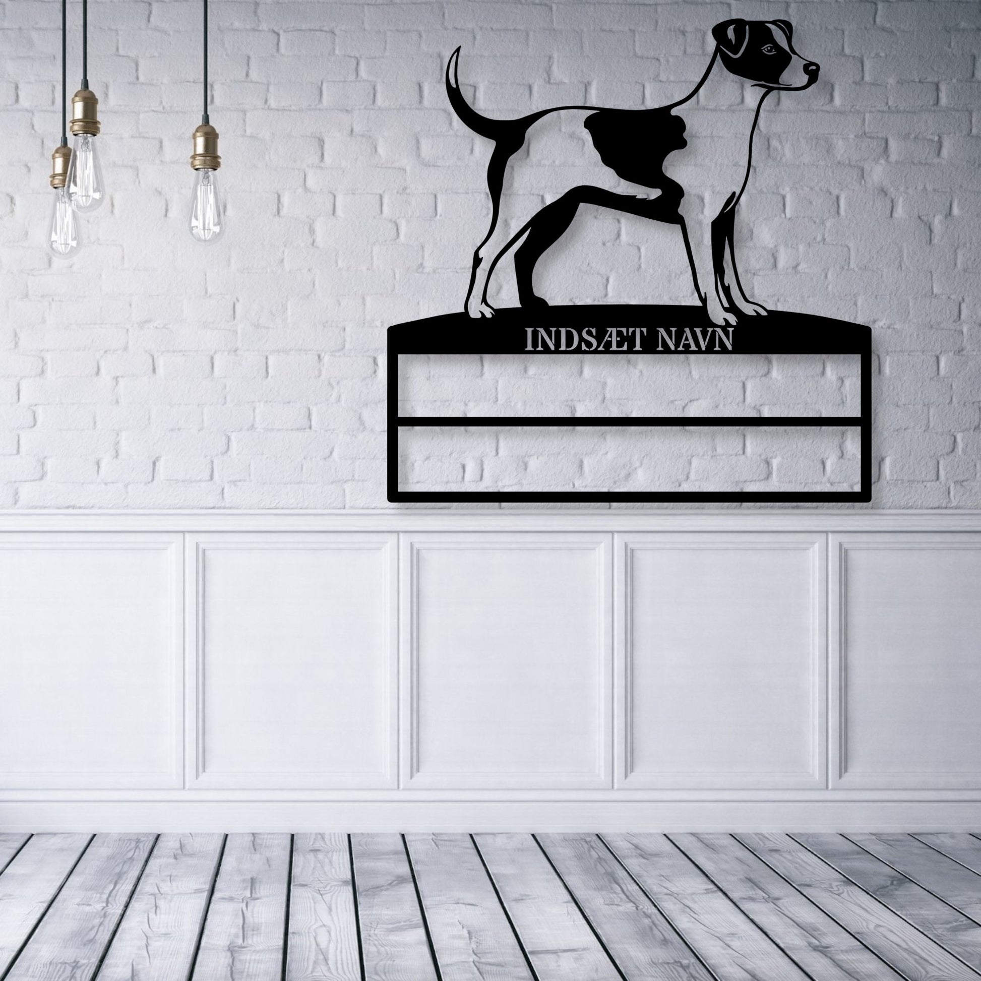Dansk-Svensk Gårdhund rosette navneskilt.