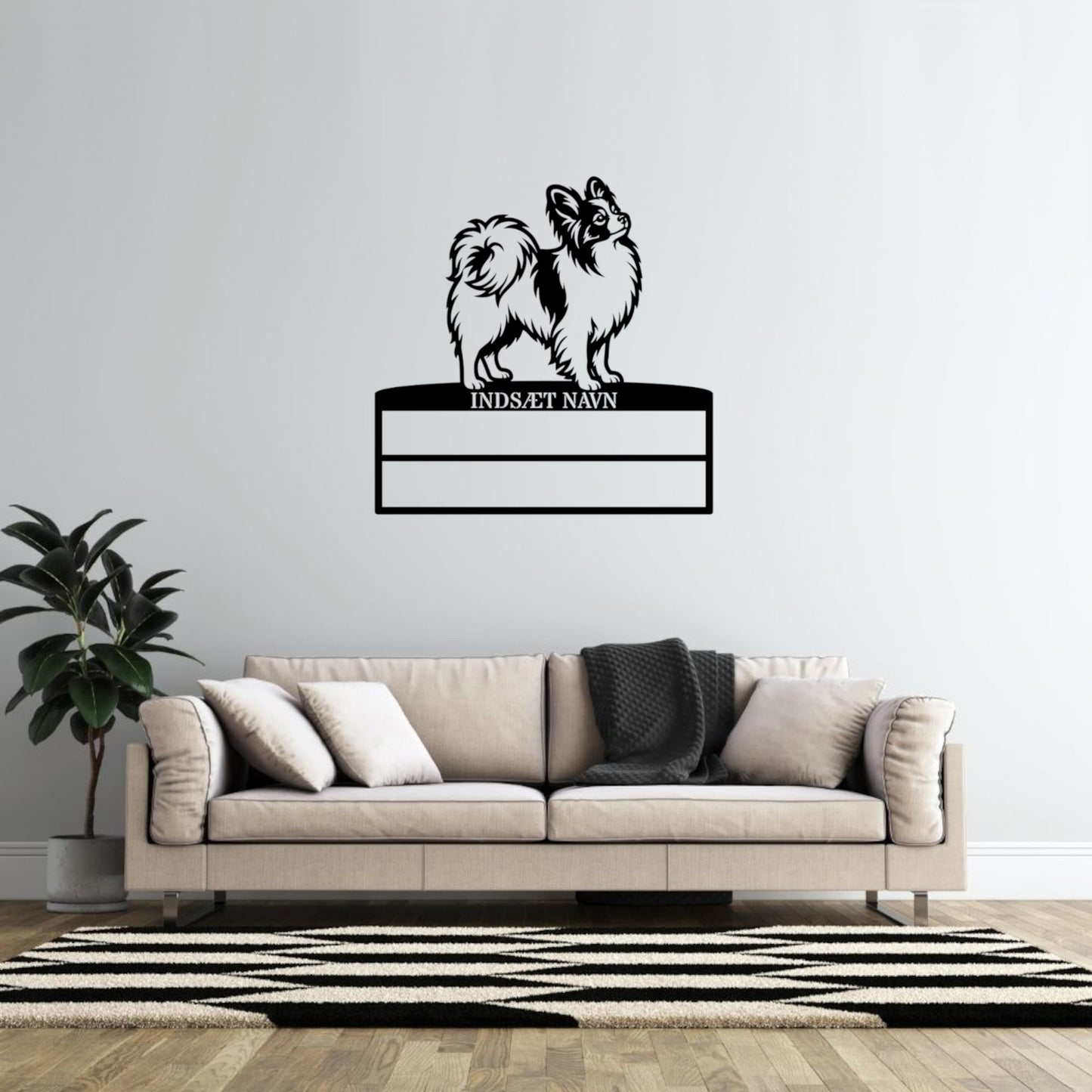 Personlig Papillon metal navneskilt display til rosetter.....