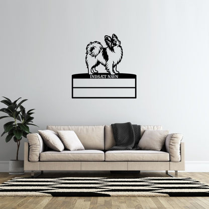 Personlig Papillon metal navneskilt display til rosetter.....