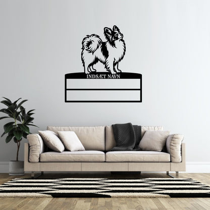 Personlig Papillon metal navneskilt display til rosetter...