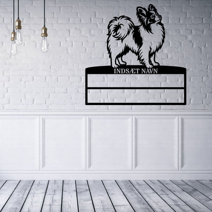 Personlig Papillon metal navneskilt display til rosetter..