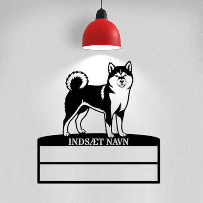 Personlig Shiba metal navneskilt display til rosetter.....
