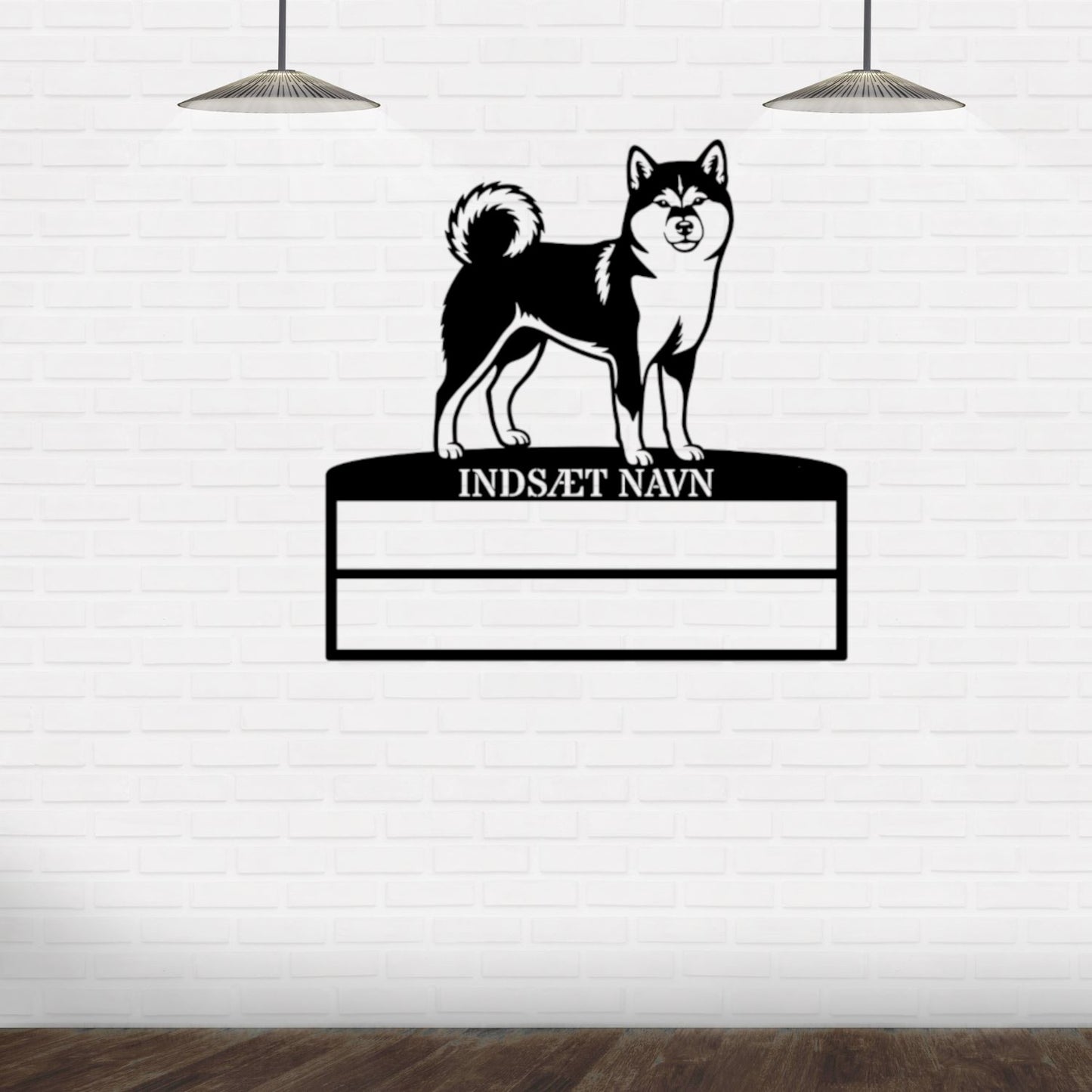 Personlig Shiba metal navneskilt display til rosetter....