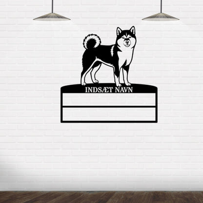 Personlig Shiba metal navneskilt display til rosetter....