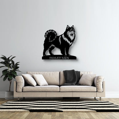 Personlig Svensk lapphund metalskilt med hundenavn...