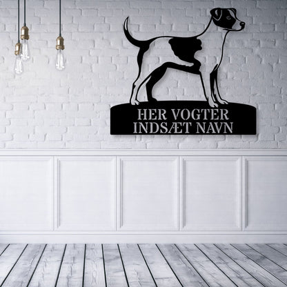 Stort Unik Dansk-Svensk Gårdhund hundeskilt metal navneskilt...