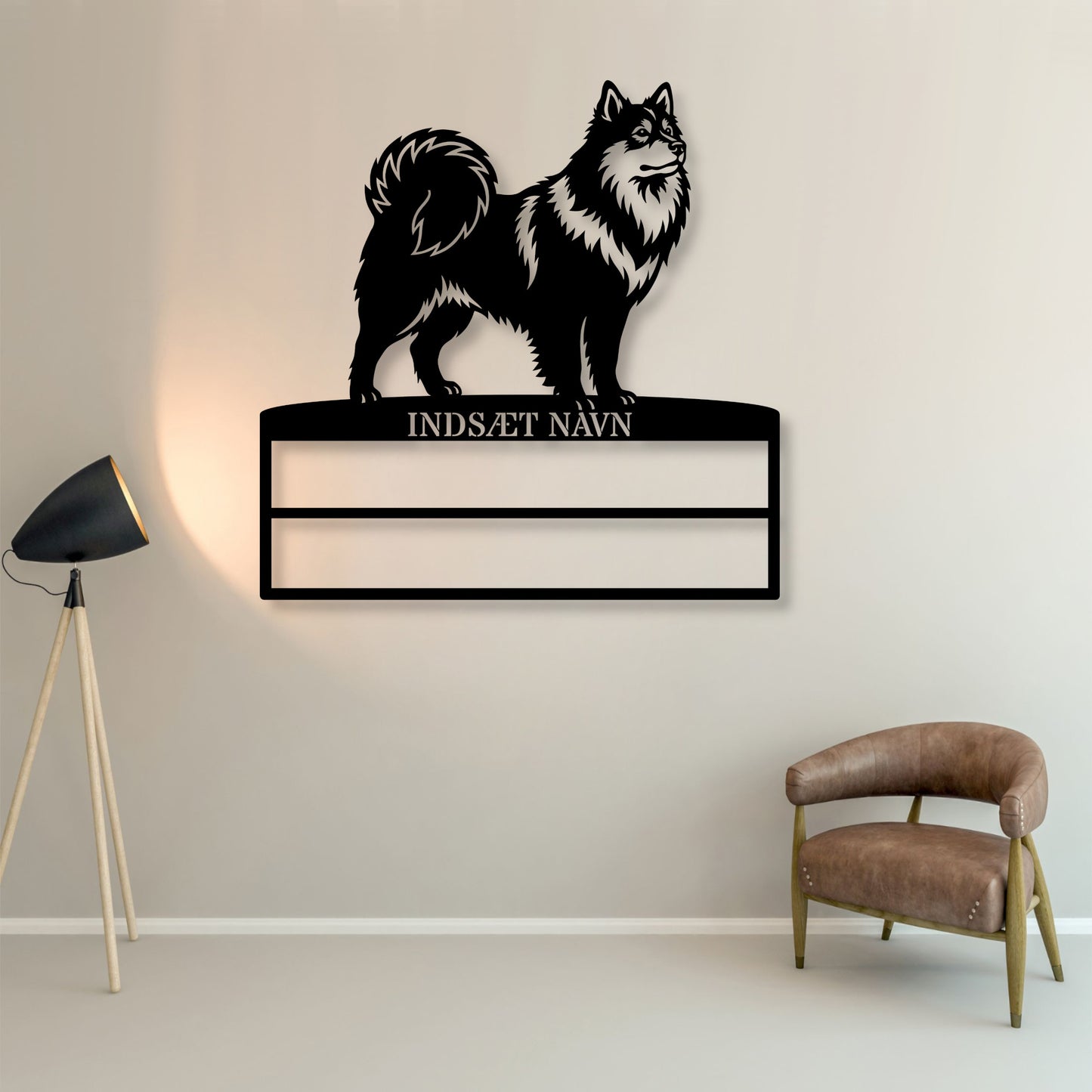 Svensk lapphund metal navneskilt display til rosetter.....