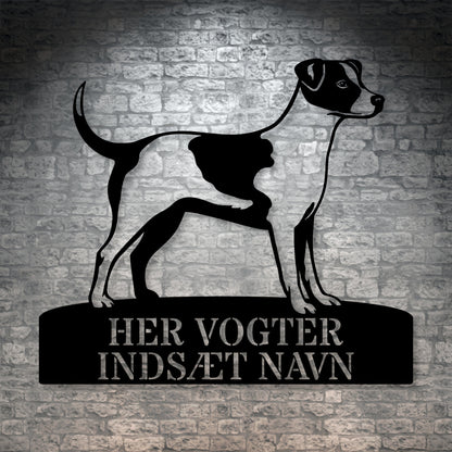 Unik Dansk-Svensk Gårdhund hundeskilt metal navneskilt