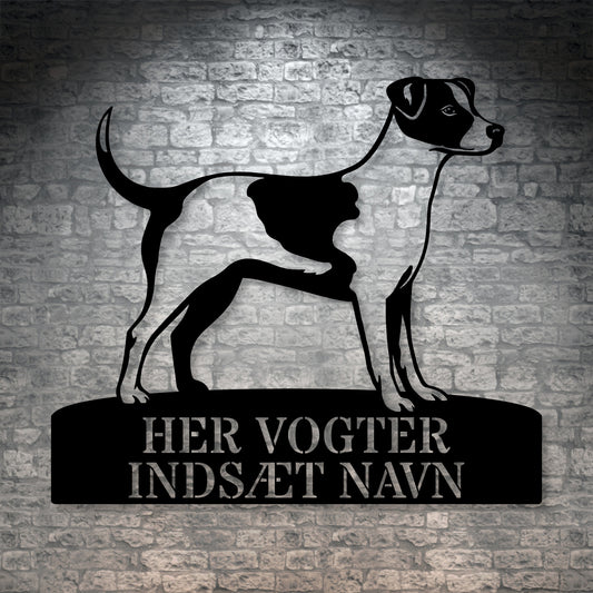 Unik Dansk-Svensk Gårdhund hundeskilt metal navneskilt